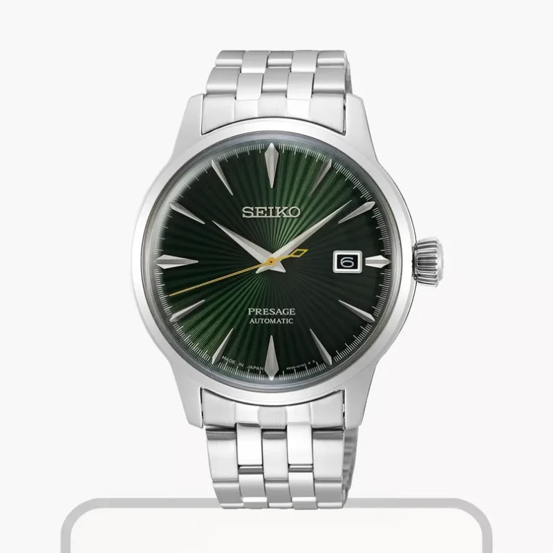 Seiko Men's Presage Cocktail Time Green Dial Watch | SRPE15j1